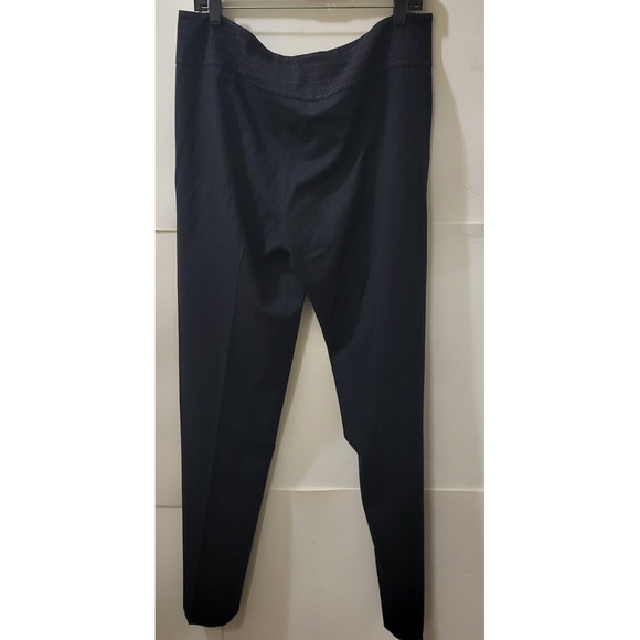 Womyn Black Slacks For Womens Pink Design Around Waist Size 12 - Picture 7 of 7